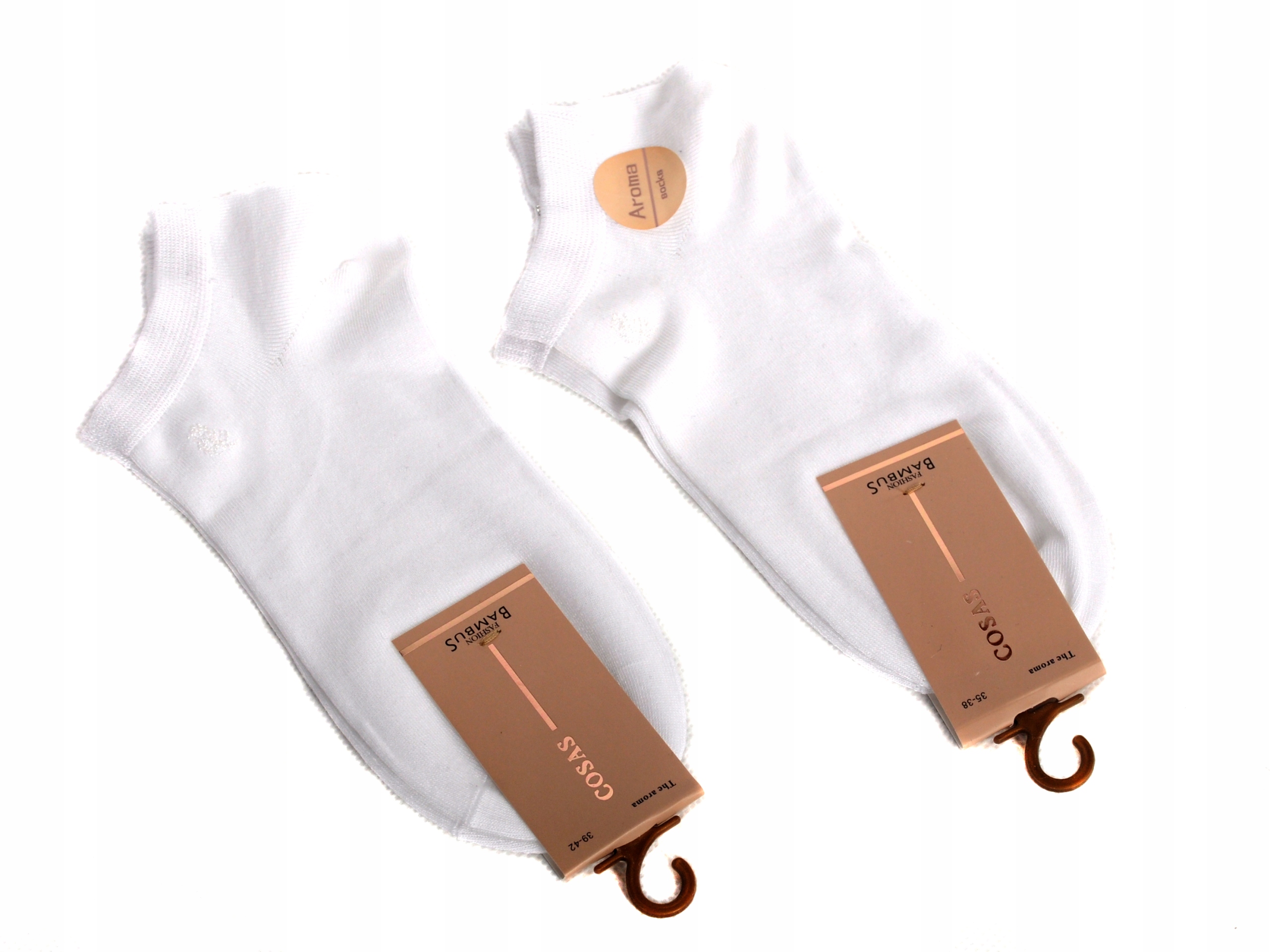 

Skarpetki Stopki Bambus Białe Damskie Aroma