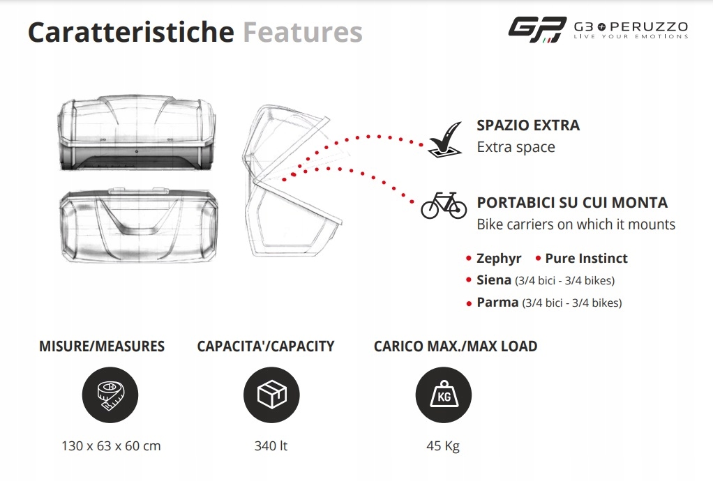 Box na hak Peruzzo GP Producent G3
