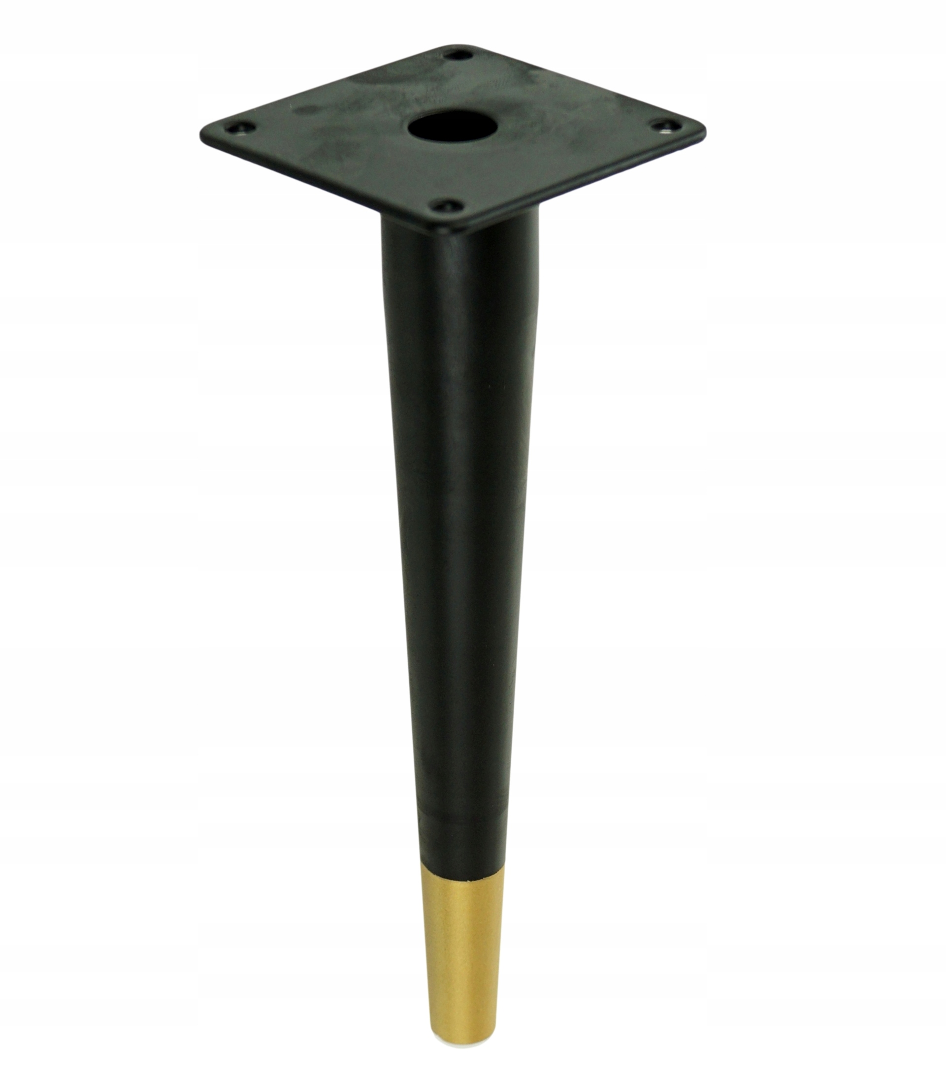 

Noga stalowa stożek 23 cm, czarny mat mosiądz