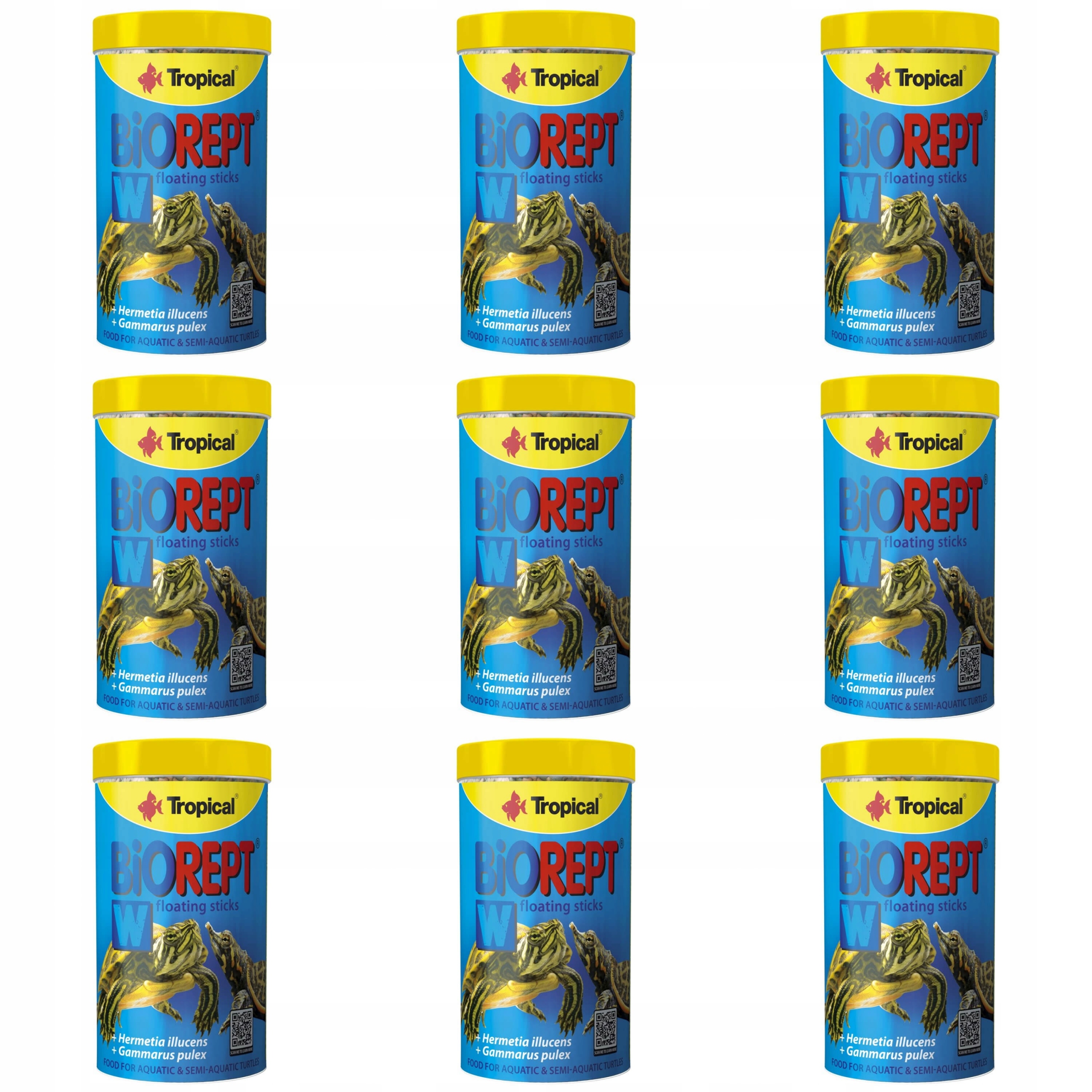 Levně Krmivo pro vodní želvy Tropical Biorept W 9x100 ml