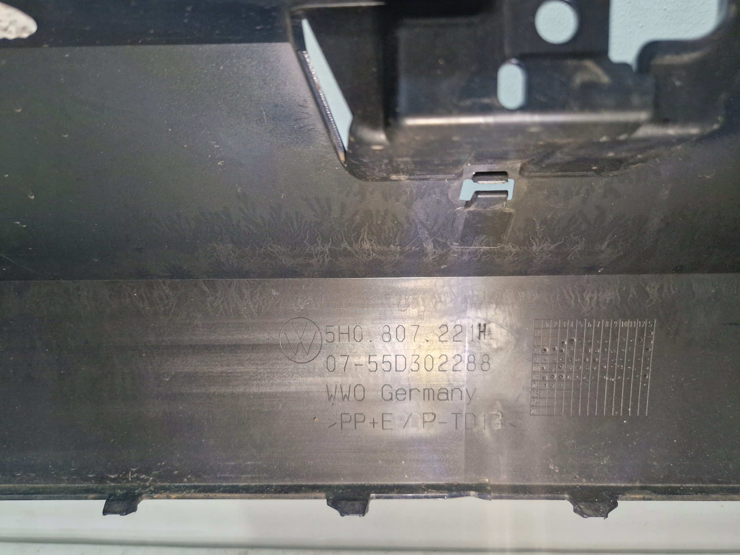 VW GOLF 8 VIII 5H0 2019- bumper front front 5H0807221H