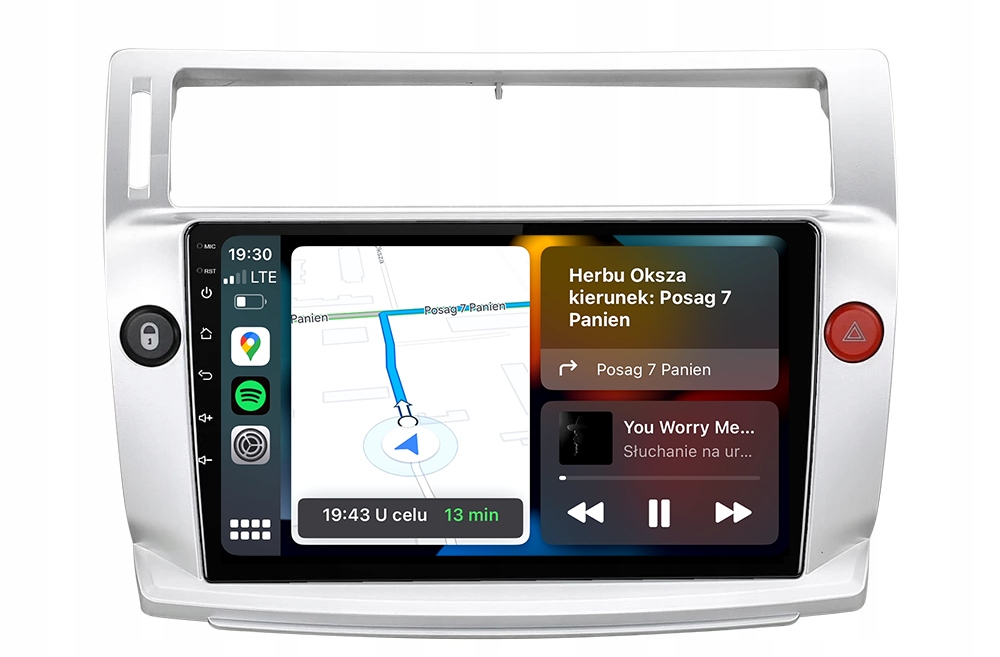 Citroen C4 2004-2010 Android Carplay Rádio Navigace 8GB/128GB Dsp