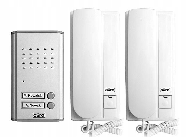 Dvojrodinný domofon Eura Doppio ADP-47A3