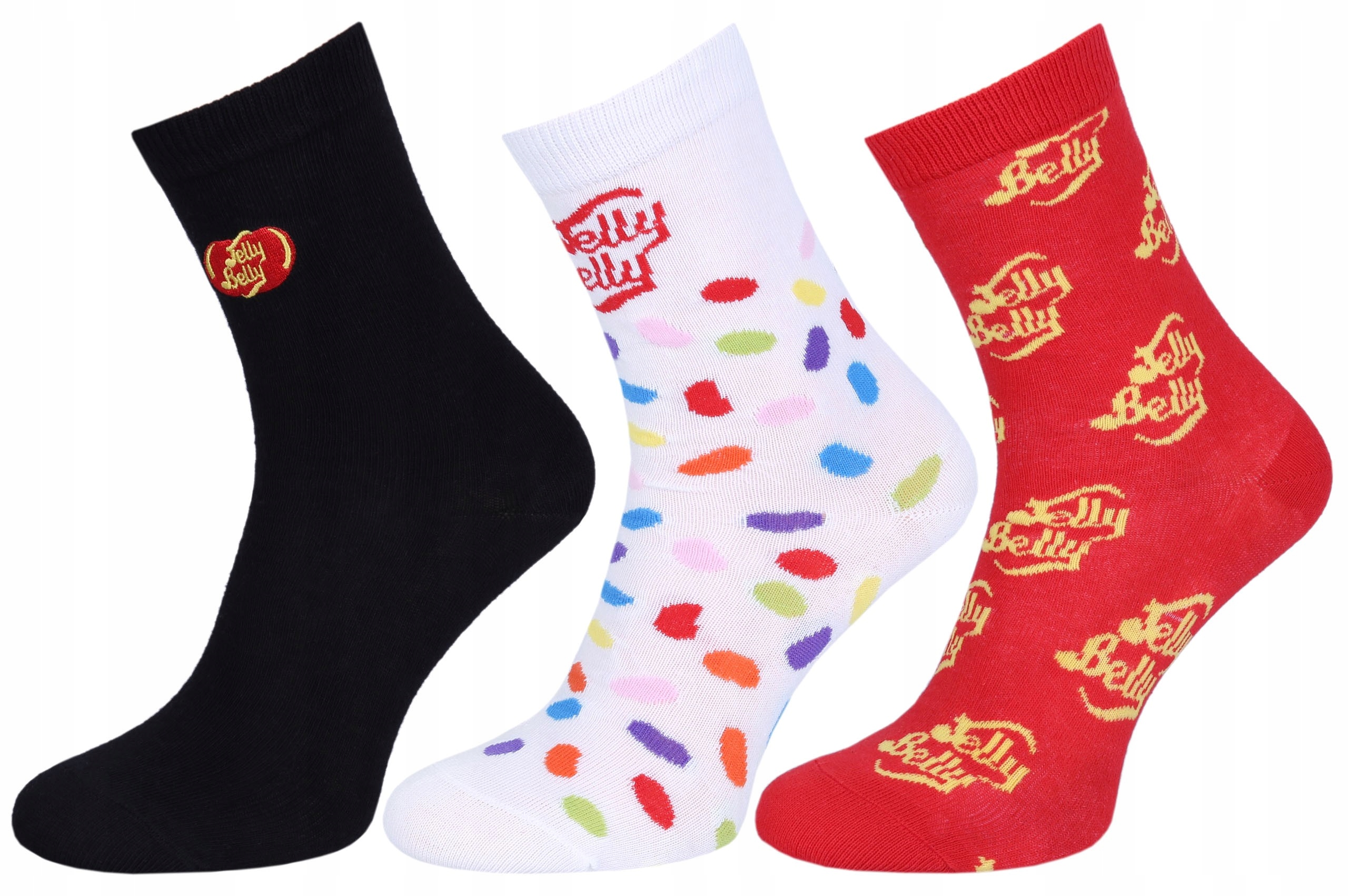 

3 x Długie, damskie skarpetki Jelly Belly Uniwersa