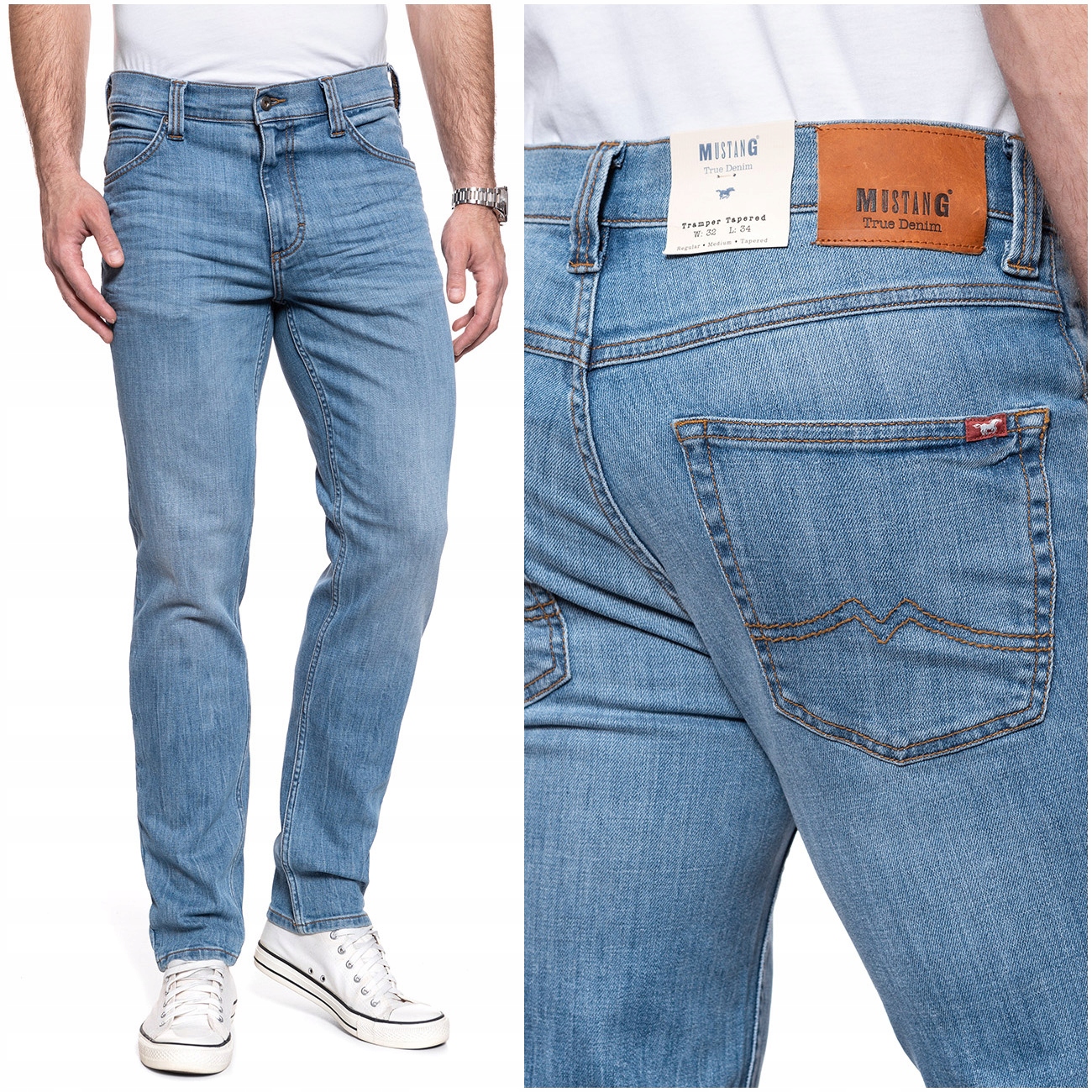 

Mustang Tramper Męskie Spodnie Jeansowe W32 L34