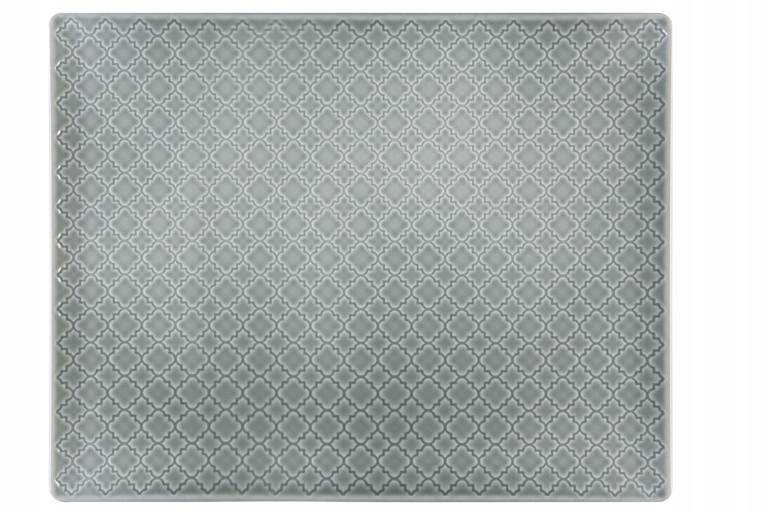 LUBIANA MARRAKESZ SIWY PÓŁMISEK PROSTOKĄTNY 31 CM