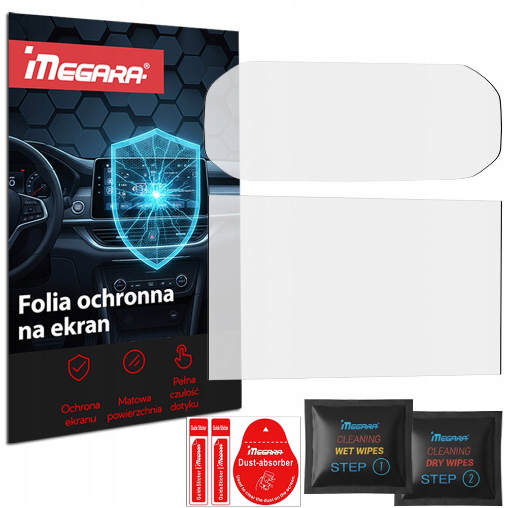 Fólie pro Dacia Duster 2024 na rádio 10" hodiny Matná