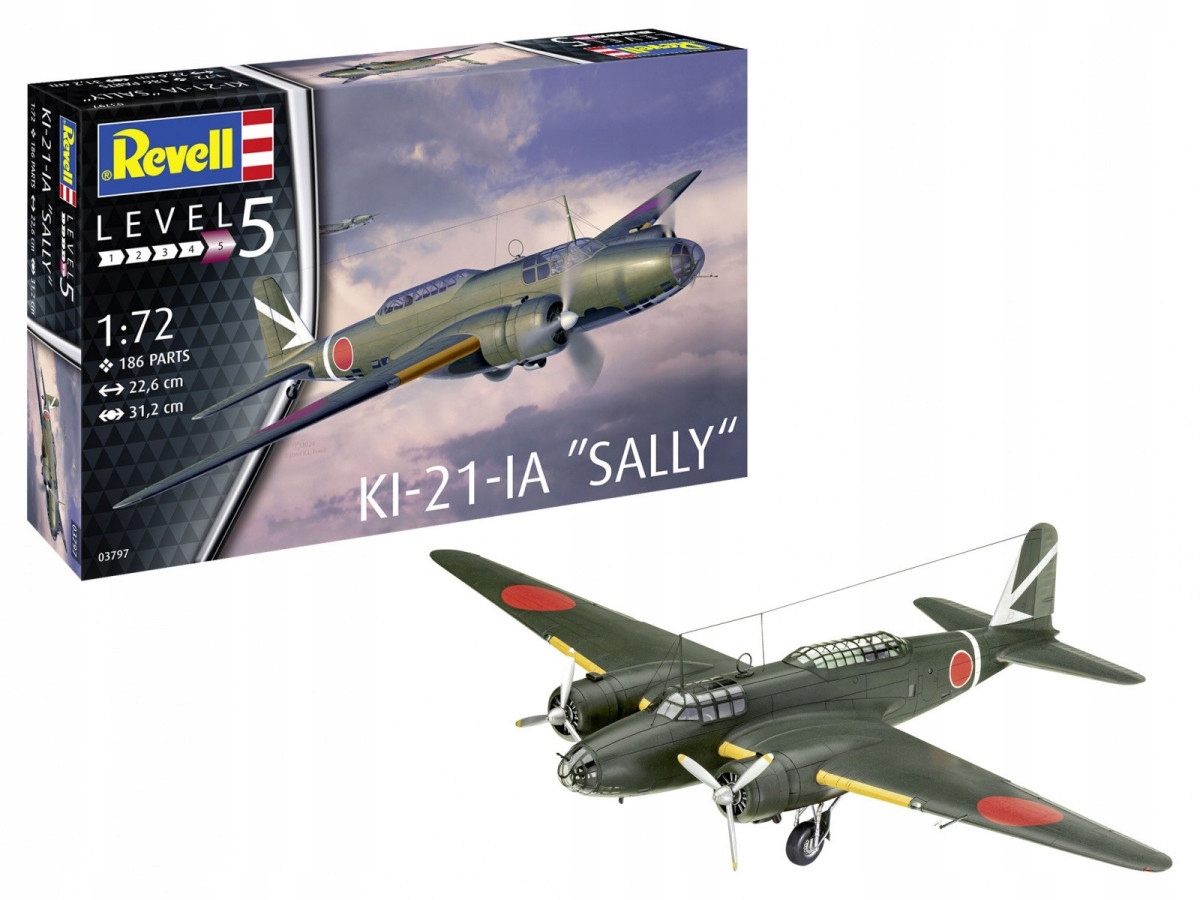 Revell Model plastový Ki-21-LA Sally 1/72
