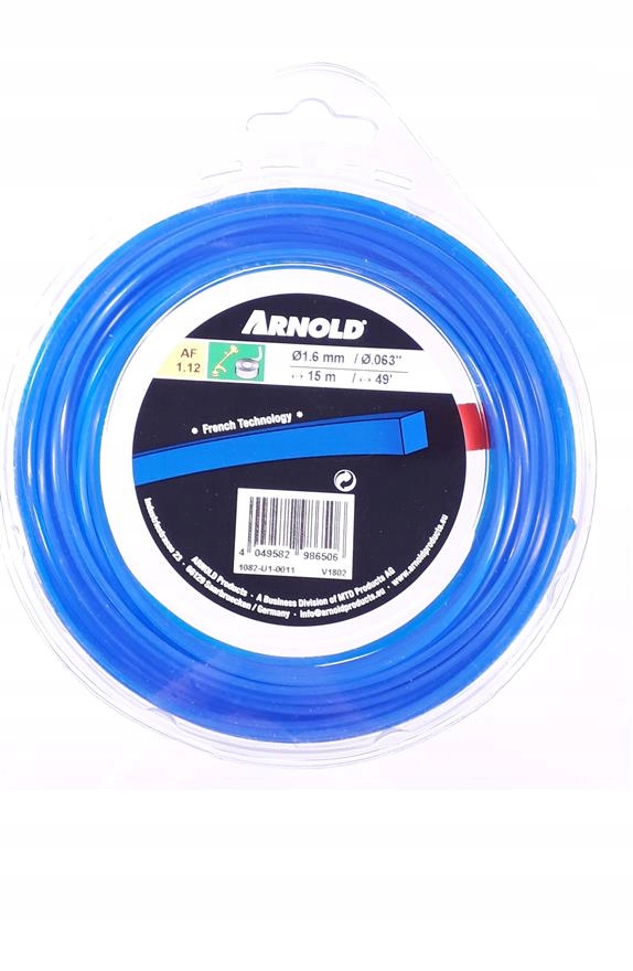 

Żyłka do podkaszarki 1,6 mm x 15m kwadrat