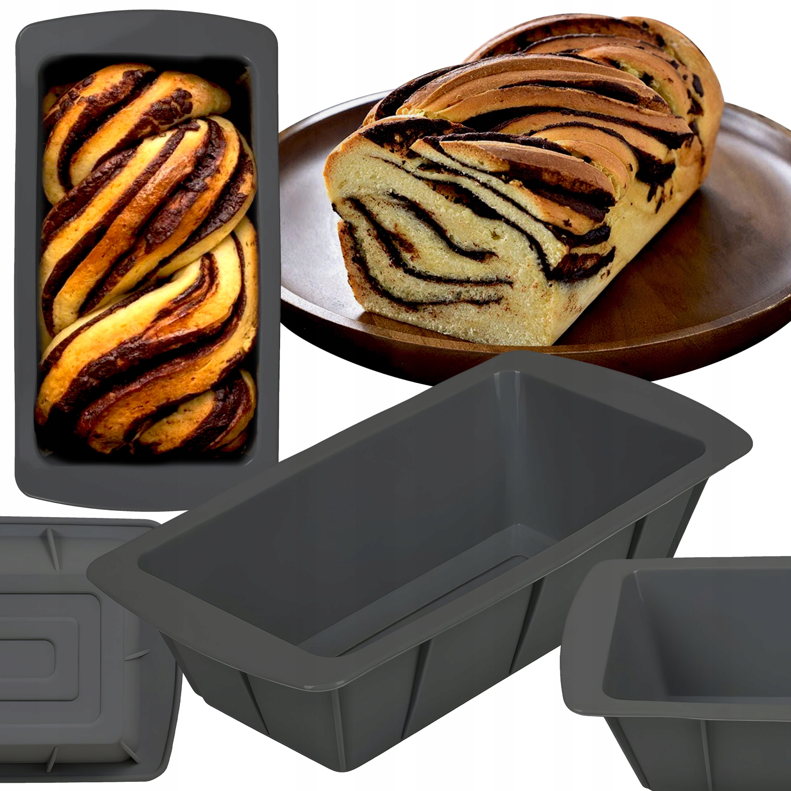 FORMA DO PIECZENIA SILIKONOWA KEKSÓWKA NON-STIC DO CHLEBA PASZTETU 15X25CM Stan opakowania oryginalne