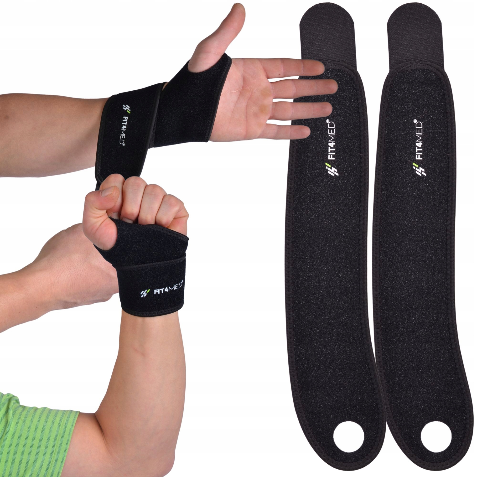 2X USZTYWNIACZE NADGARSTKÓW STABILIZATORY FIT4MED BARDZO DOBRZE USZTYWNIA Cechy dodatkowe pętelka na kciuk