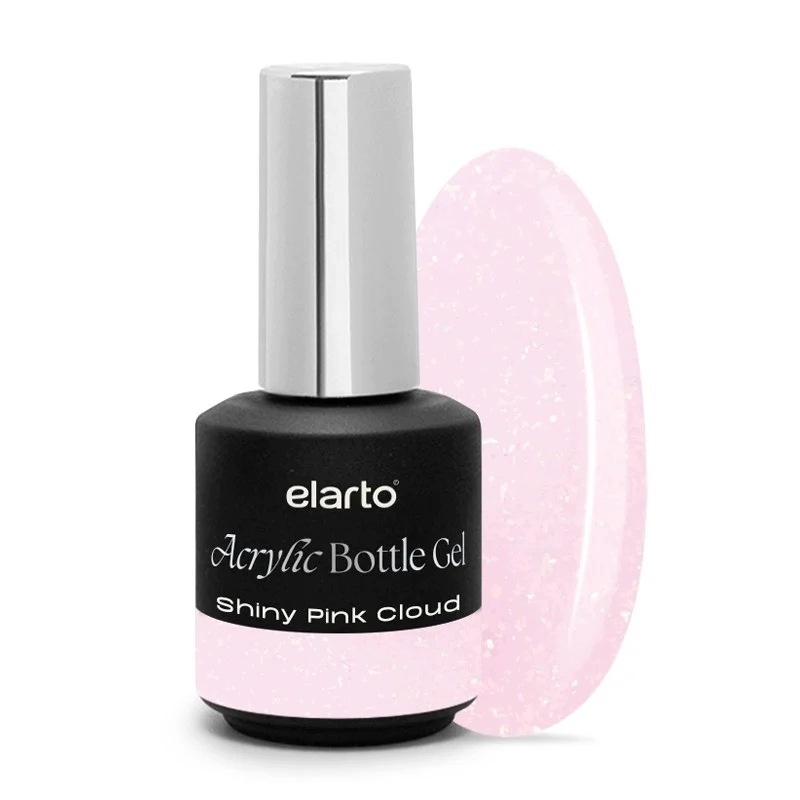 Akryložel v lahvičce Elarto Acrylic Bottle Gel Shiny Pink Cloud 15 ml