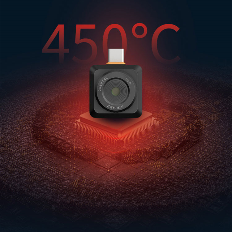 Kamera termowizyjna InfiRay T2S+ 256X192 -20-450C Zakres pomiaru temperatury od -20 do 450°C