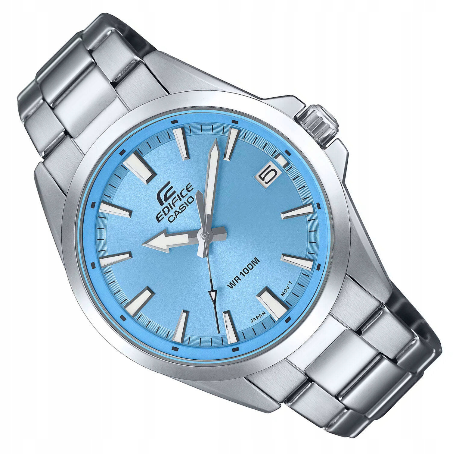 Modré Pánské Klasické Sportovní Ocelové Hodinky Casio Edifice EFV-100D