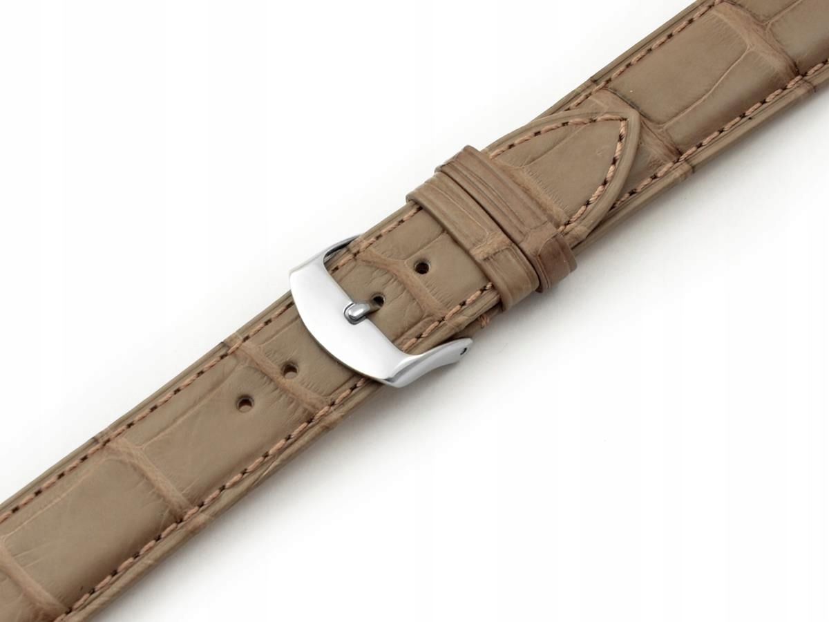 Řemínek Na Hodinky Marquise Kůže Aligátora Louisiana Alligator 20 Taupe