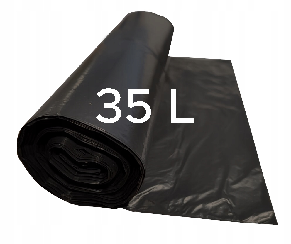 

Worki na śmieci odpady Ldpe Mocne czarne 35L 50szt