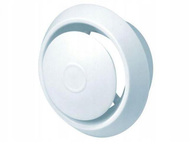 Anemostat plastikowy biały fi 100 AWENTA AN1