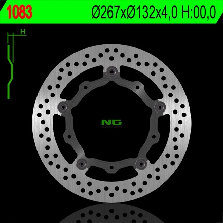 Ng Predný Brzdový Kotúč Yamaha X-max 125/250/400/500, Majesty 400 '04-'13