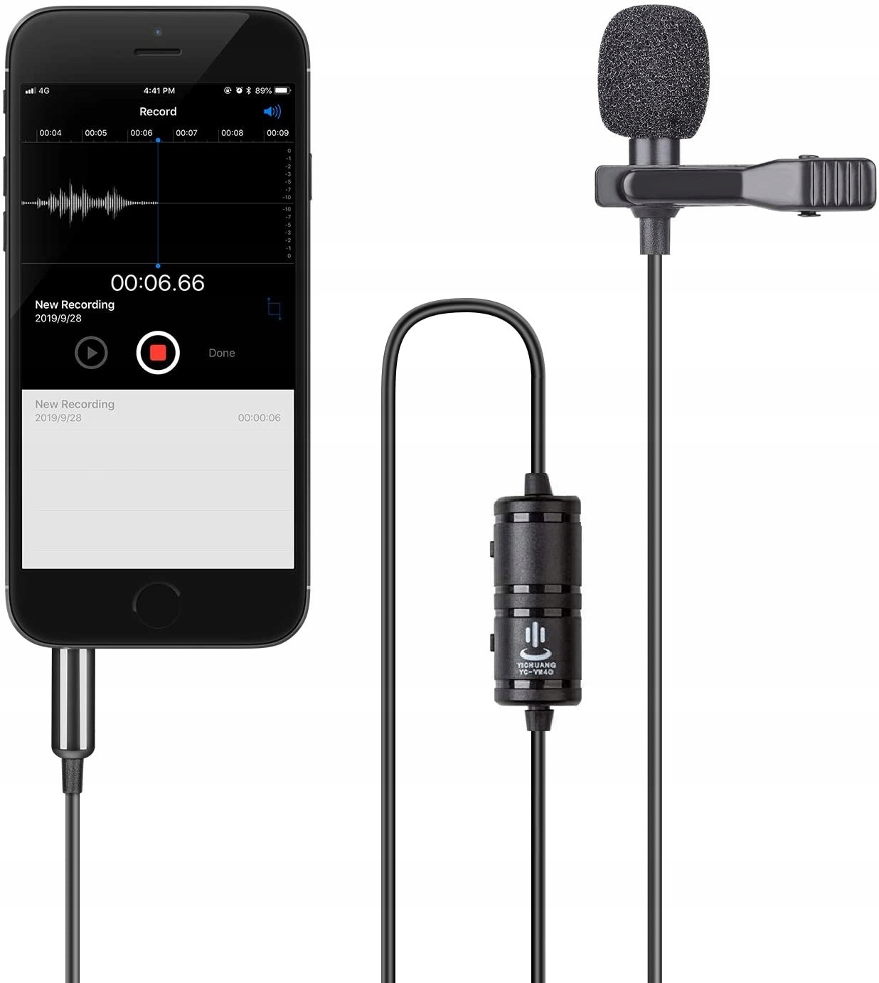 PROFESJONALNY MIKROFON KRAWATOWY Z KLIPSEM JACK Marka Retoo