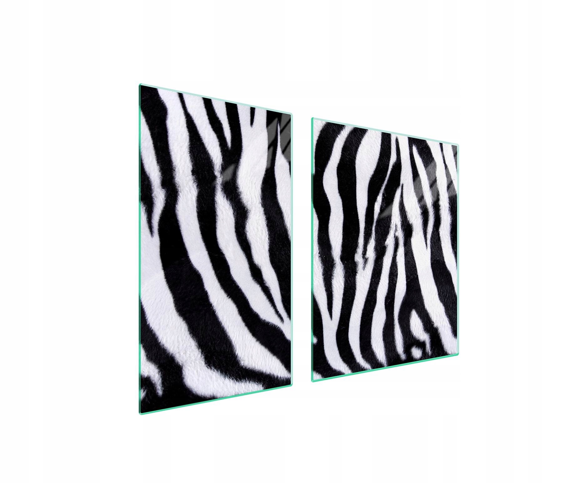 7v1 Ochranná sklenená doska na sporák 100x52 Zebra