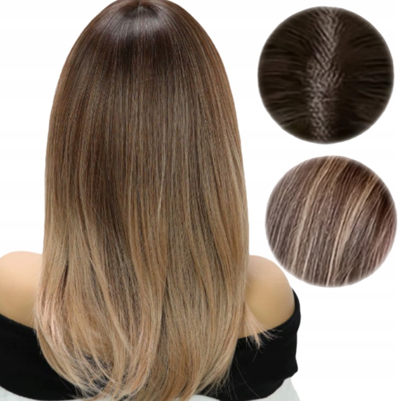 Dámská tkaná paruka Tmavě hnědá Elegantní Jednoduchá