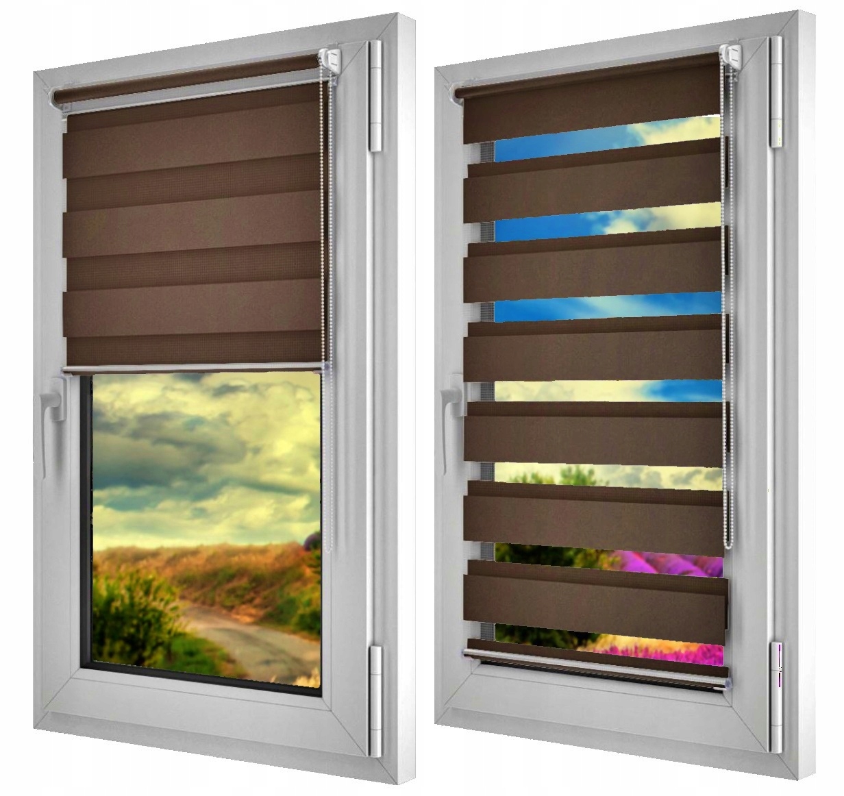 

Roleta brązowy mechanizm Brązowa 54x150 Dzień Noc