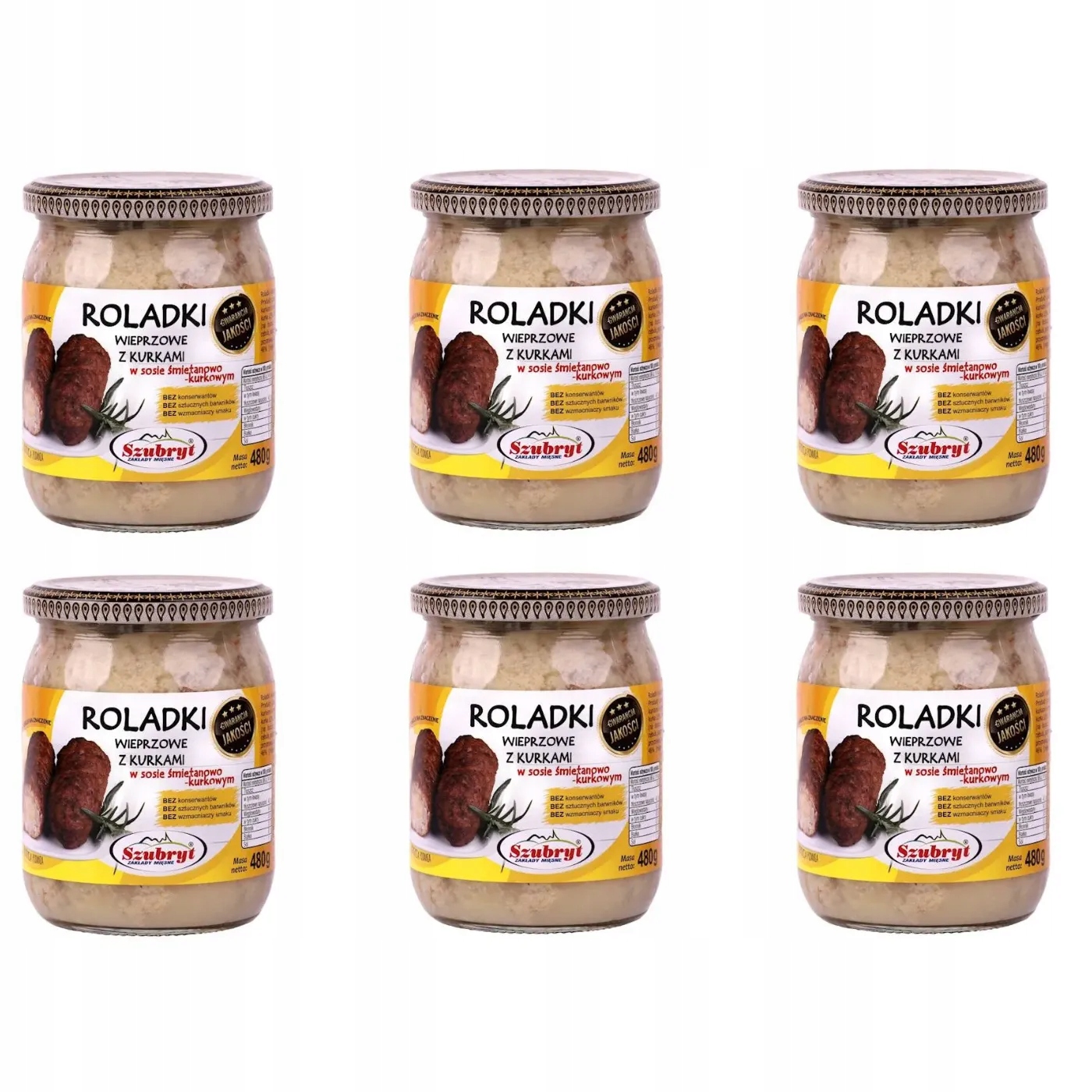Konzervované potraviny Szubryt – Rolády s slepičkami 480 g – 6 ks