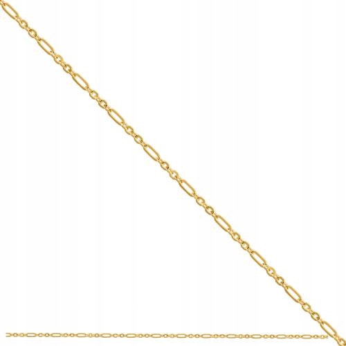 Ženský zlatý řetízek 585 fantazijní, jemný, efektní jako dárek r45