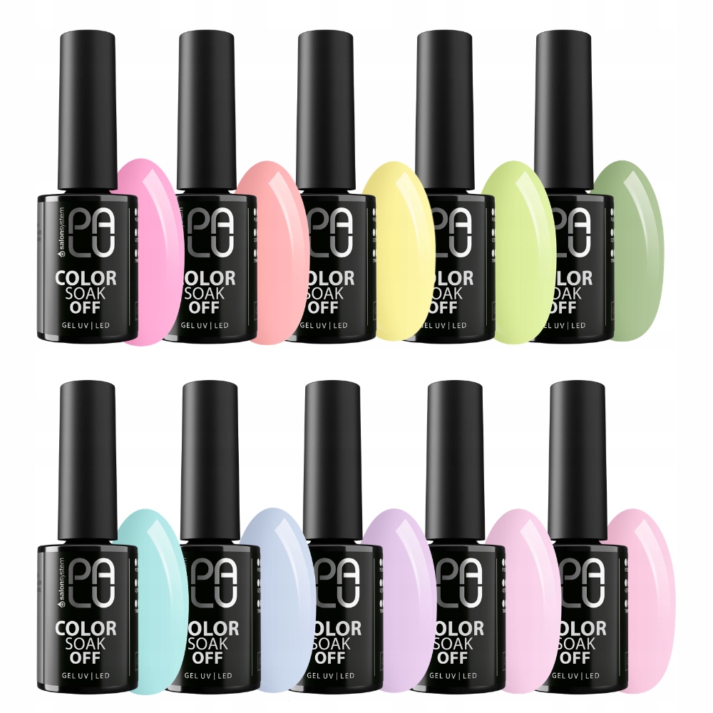 Palu Kolekcja Lima Lakier Hybrydowe Uv/led Cały Zestaw Pełne Krycie 10x11g