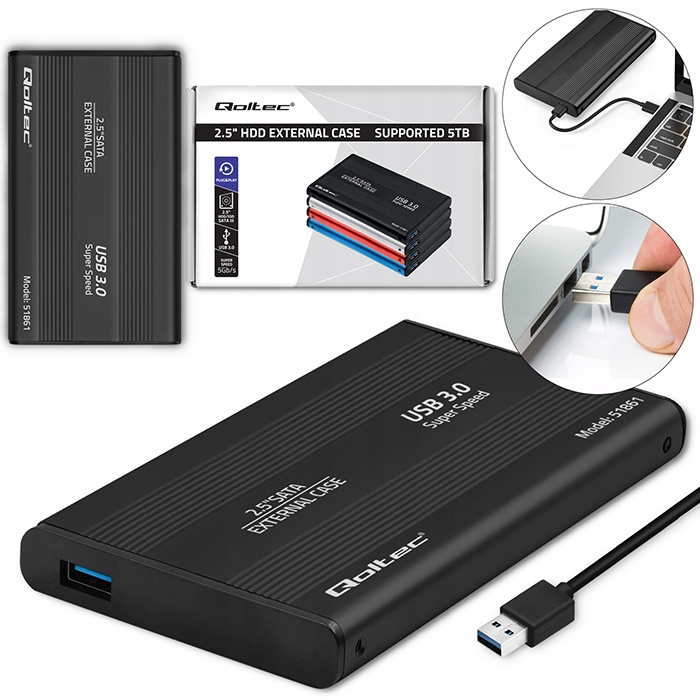 Дисковый карман Qoltec