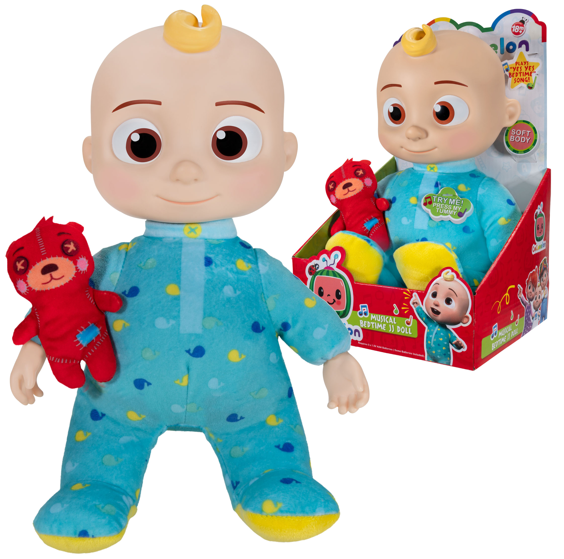 

CoComelon Pluszowa Lalka Jj z Misiem Dźwięki