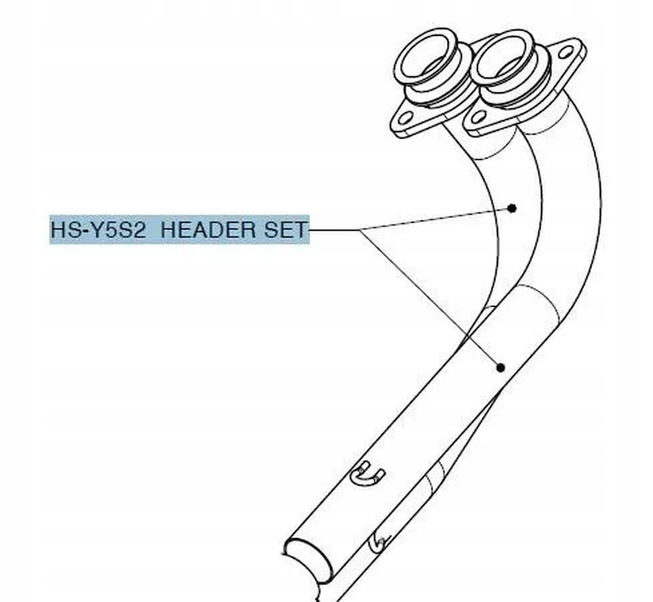 Výfukový kolektor Akrapovic Yamaha Xp 500