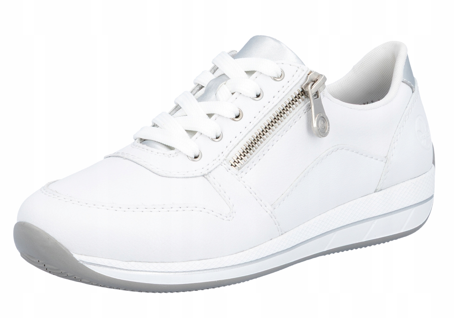 Rieker N1100-81 vel.39 bílé kožené sportovní polobotky