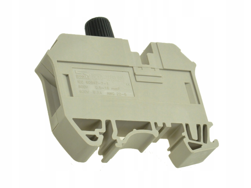 

Gniazdo bezpiecznika na szynę Din fi 5x20mm 6,3A