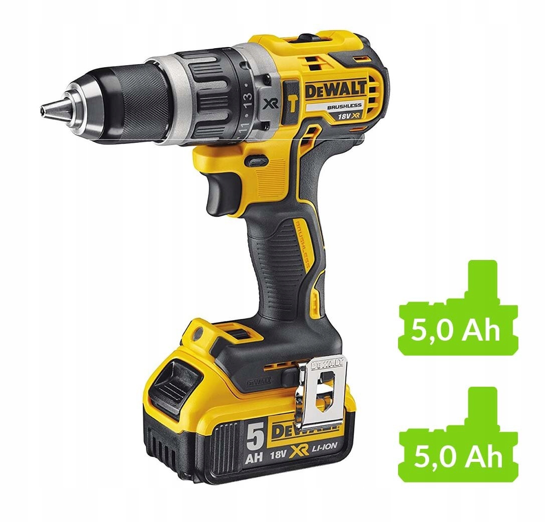 DEWALT 18V Wiertarko-Wkrętarka Udarowa Bezszczotkowa 70Nm 2x5Ah Akumulatory — miniatura 11