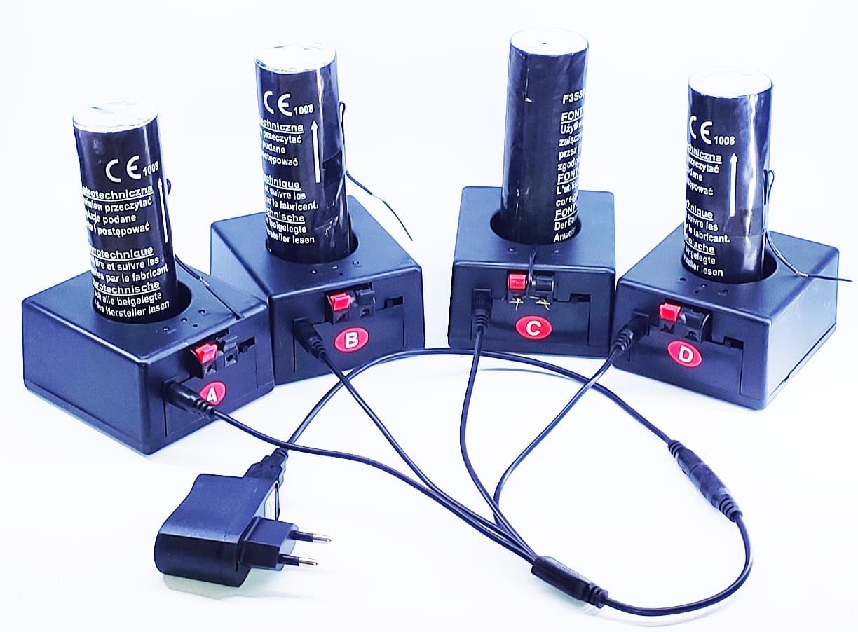 Power system do zdalnego odpalania fontann iskier 110131 Model 030202
