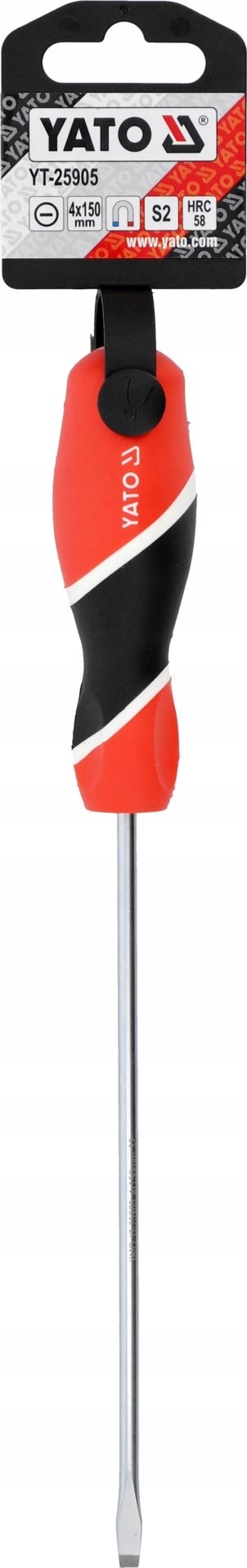 WKRĘTAK ŚRUBOKRĘT PŁASKI DŁUGI 4x150MM YATO YT-25905 Marka Yato
