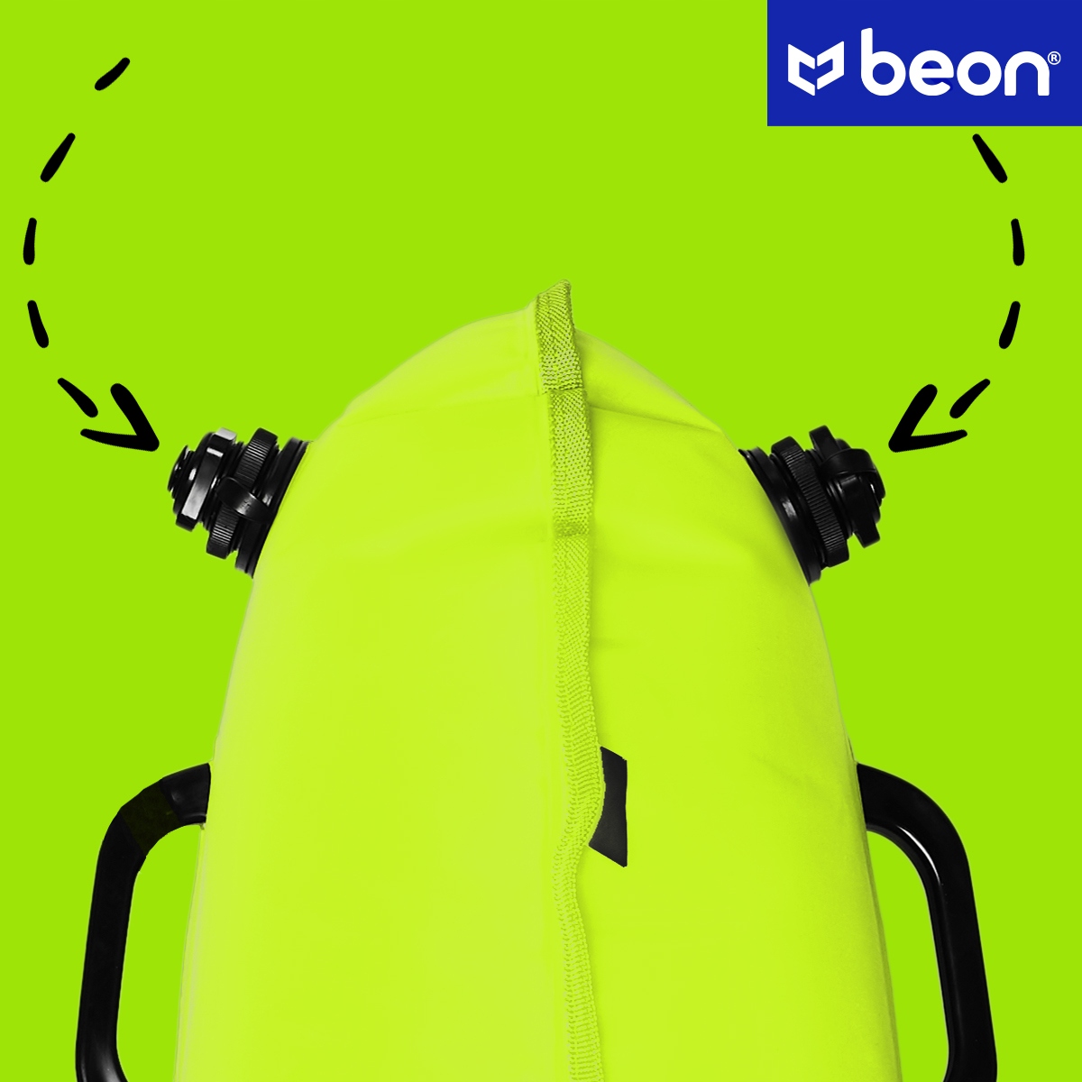 BOJKA DO PŁYWANIA BOJA ASEKURACYJNA TRIATHLONOWA Z SUCHĄ KOMORĄ DMUCHANA Długość 72 cm