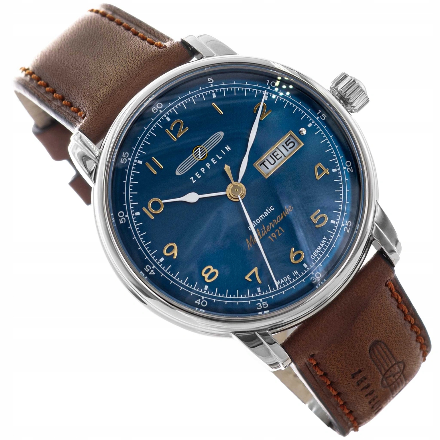 Pánské Hodinky Zeppelin 9664-3 Mediterranee Automat, Klasický Elegantní Datum