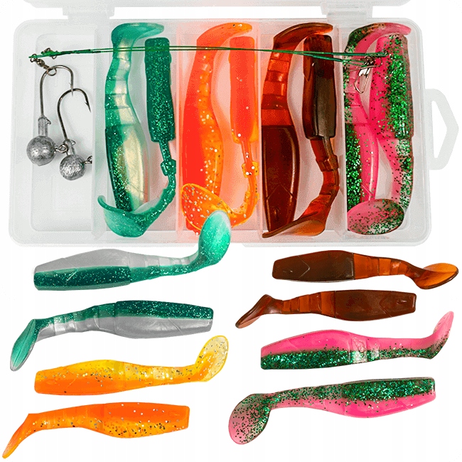 Zestaw Przynęt Spinningowych 10 CM Sahido Killer Impact Mystic Set 13 Szt