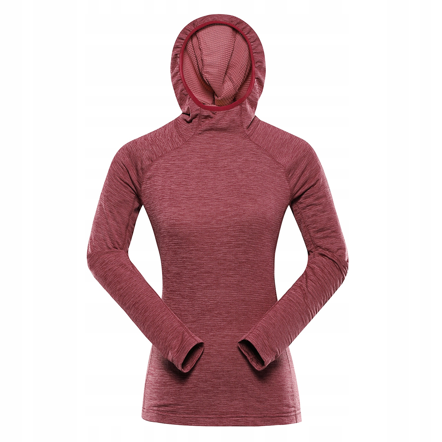 Alpine Pro Damska sportowa bluza z kapturem Rolta k.burgundowy r.M