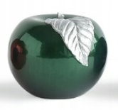 

Świeca Jabłko Lustro Kula 10cm zielona