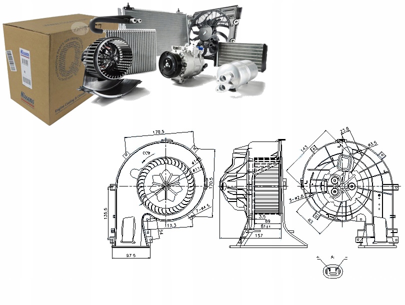 Nissens Ventilátor Dmychadla 1845089 13221349 92283