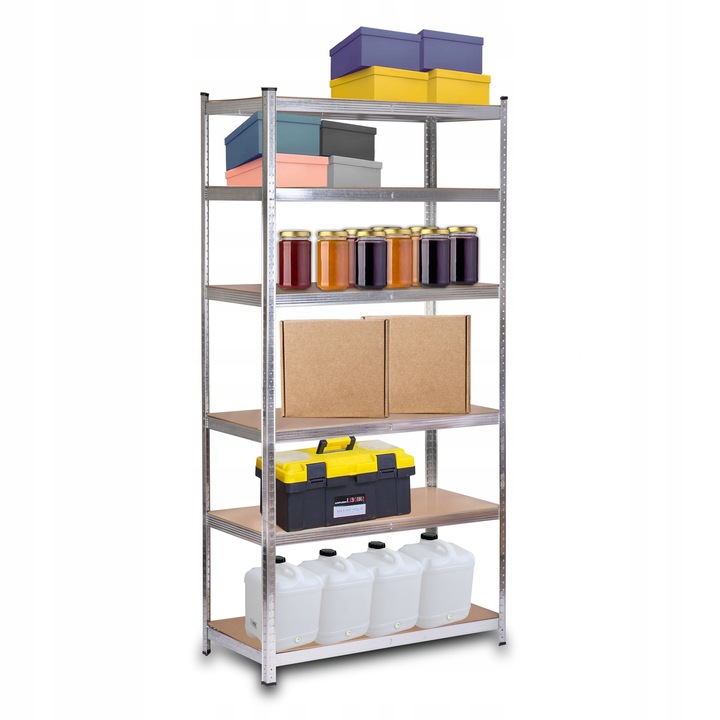 METALOWY REGAŁ MAGAZYNOWY DO 900KG WYTRZYMAŁY STABILNY 6 PÓŁEK 222x110x50cm EAN (GTIN) 5906214850439