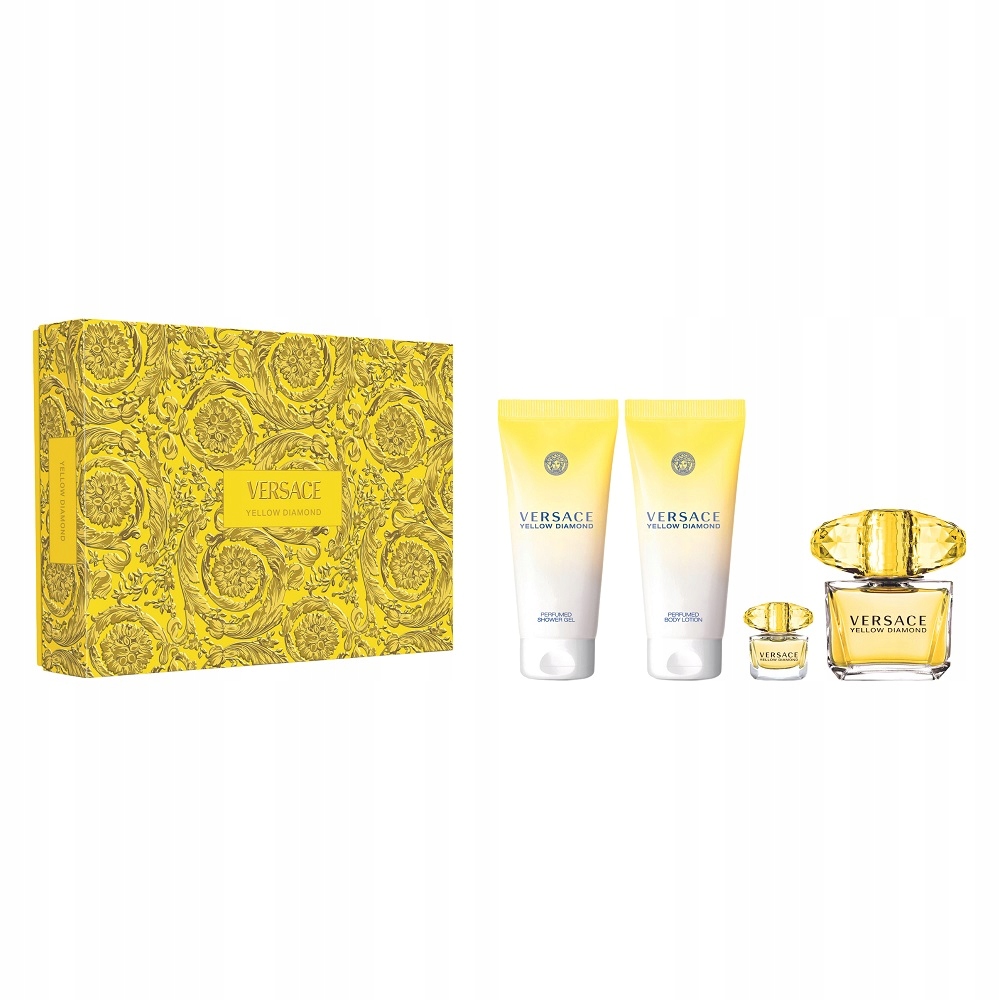 Versace Yellow Diamond sada toaletní voda sprej 90 ml tělový balzám 1