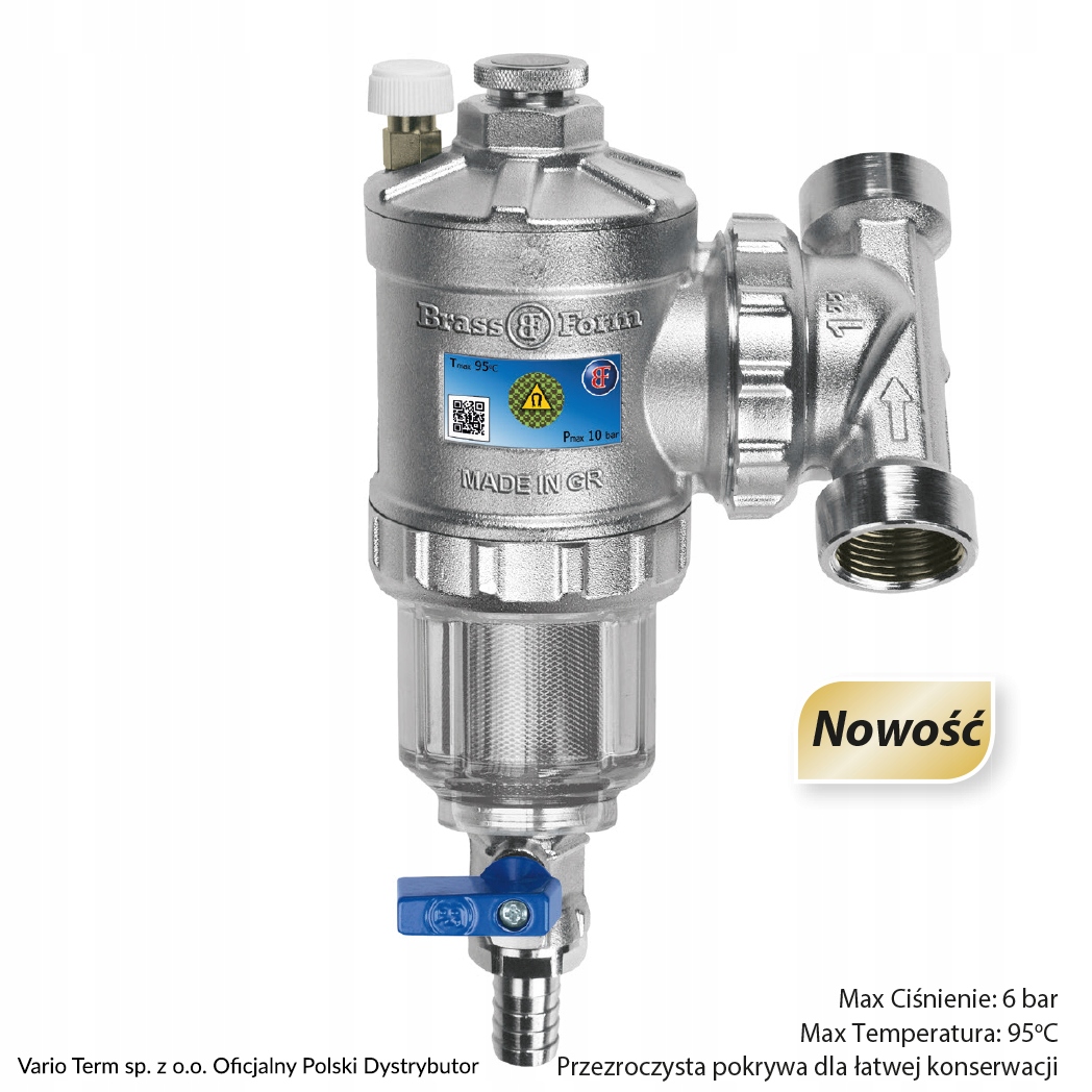 

Filtr Magnetyczny (separator Do Pompy Ciepła) 1''