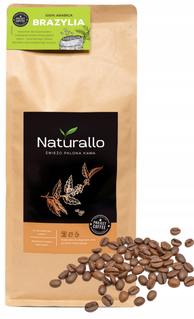 Levně Káva Brazílie 100% Arabica čerstvě pražená z místní pražírny 1 kg Zrnková