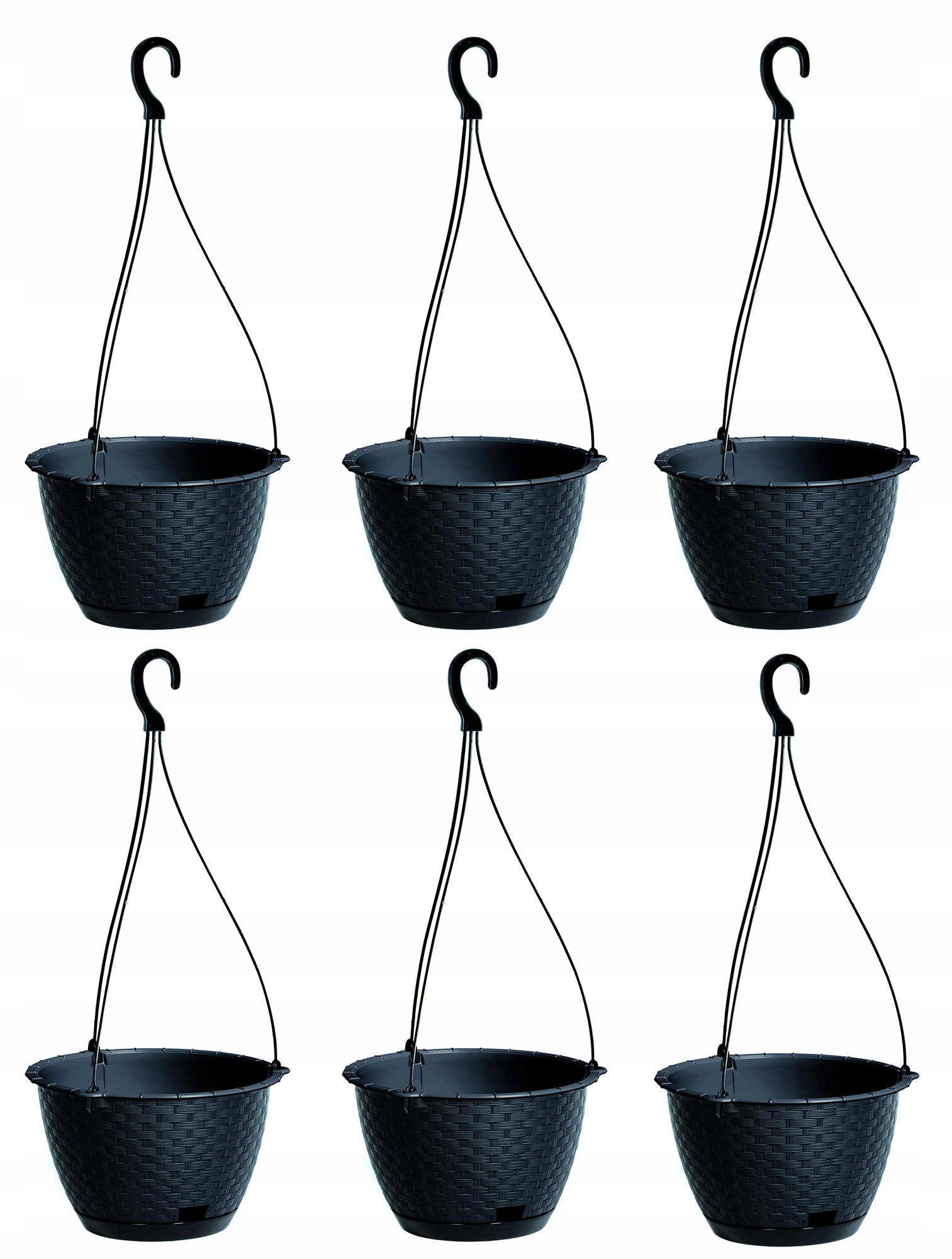 Kvetináč, črepník - Ratoll Court Drlw215 Flowerpot visiaci antracit