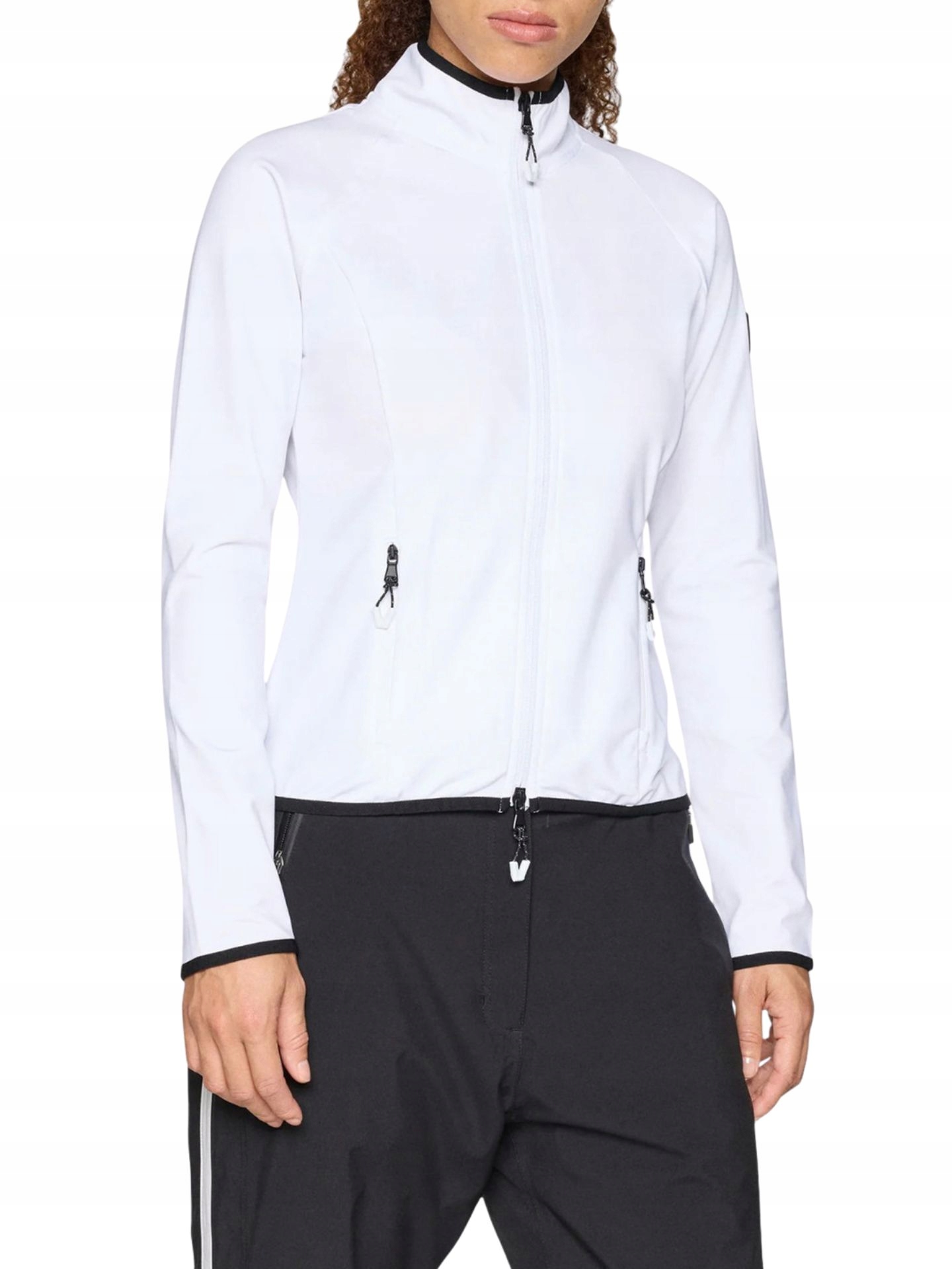 Dámská Mikina EA7 Emporio Armani Cortina Powerstretch Full Zip White Xs