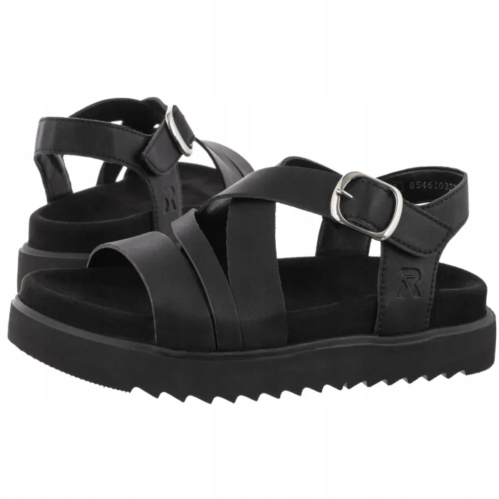Dámské letní sandály Rieker V5663-00 Black, černé